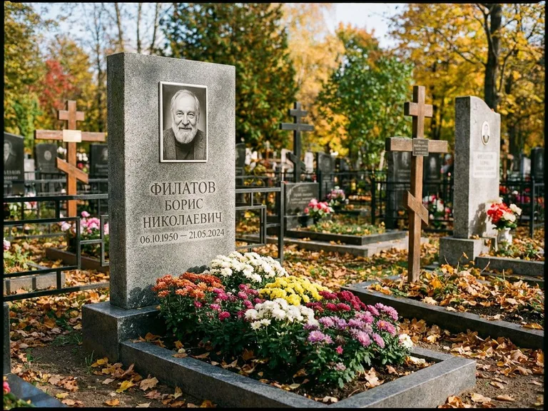 Керамический портрет с цветником в Тюмени