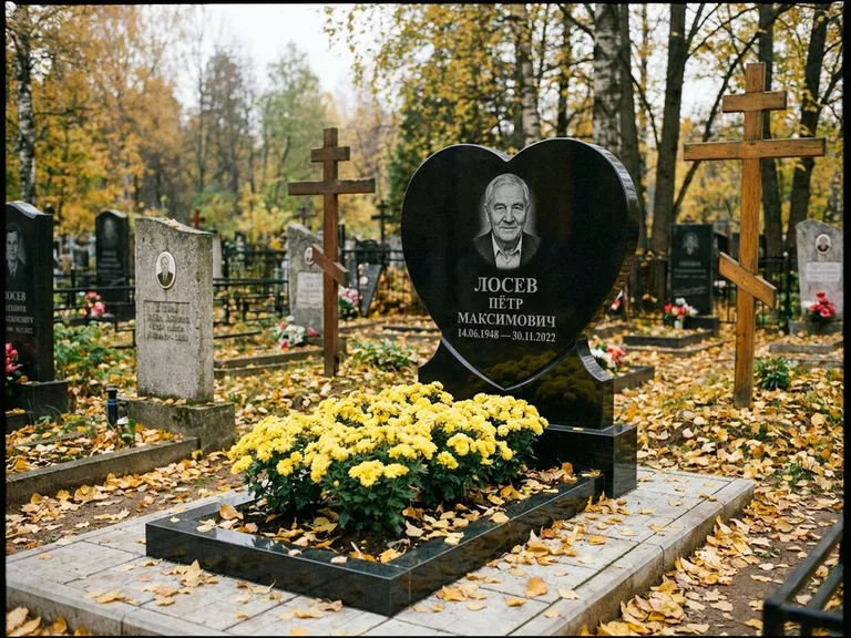 Керамический портрет пожилой женщины в Тюмени