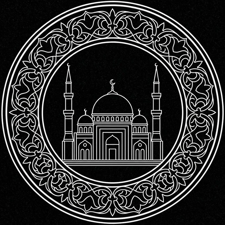 Эскиз: В медальоне — круглый медальон с восточным кантом в Тюмени