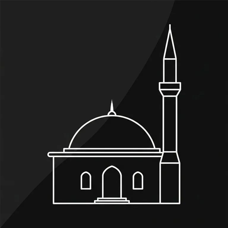 Эскиз: Одноминаретная — скромный силуэт сельской мечети в Тюмени