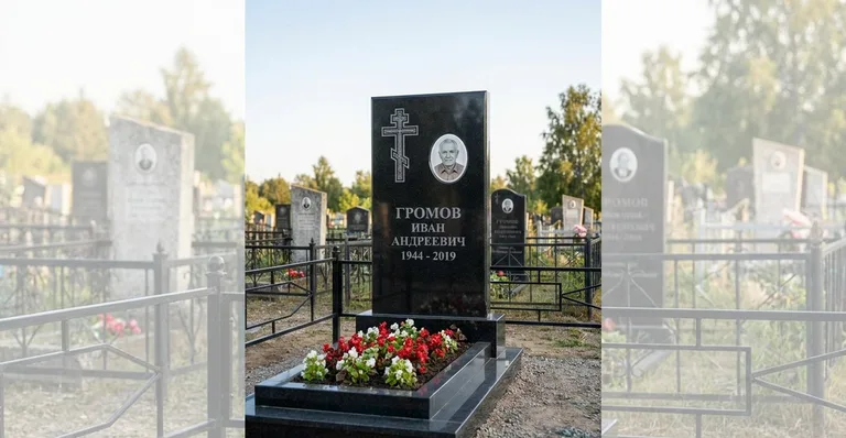 Памятник с художественной гравировкой, Памятники мастерской «Мастер Каменев» на кладбищах Тюмени