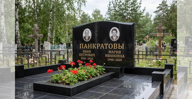 Памятник с художественной гравировкой, Памятники мастерской «Мастер Каменев» на кладбищах Тюмени