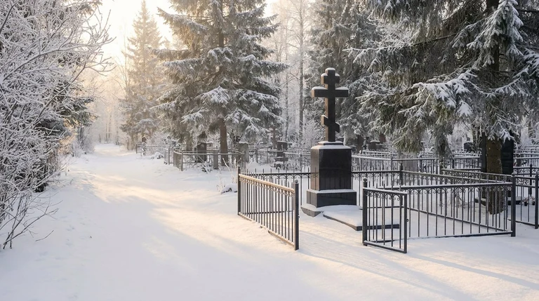Гранитные памятники на Смоленском кладбище в Иркутске