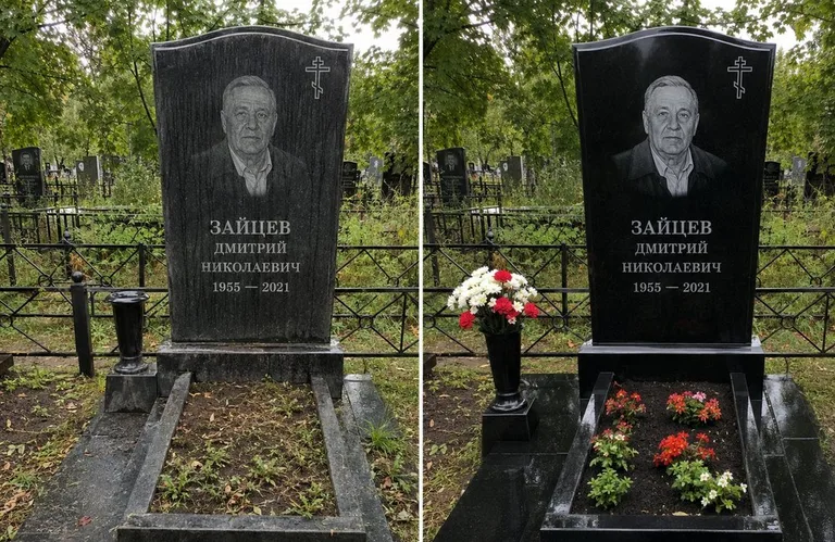 Уборка комплекса со скамьёй и плиткой до и после в Тюмени