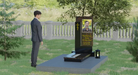 Благоустройство могилы мемориальным комплексом