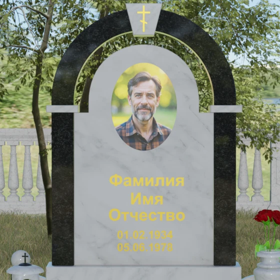 Вертикальный православный комбинированный комплекс в Ставрополе, мрамор Тассос