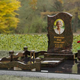 Светский вертикальный гранитный памятник для одного - П160