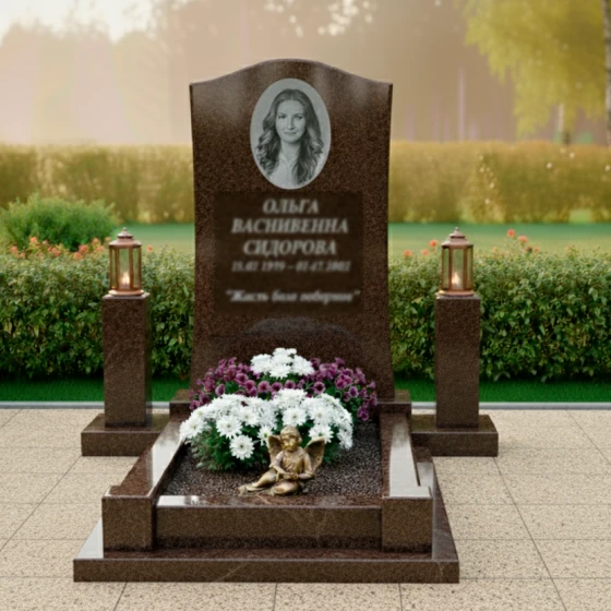 Мемориальный комплекс Гранитный вертикальный в Томске, гранит Дымовский