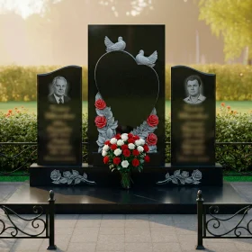 Гранитный памятник на двоих - ПН642