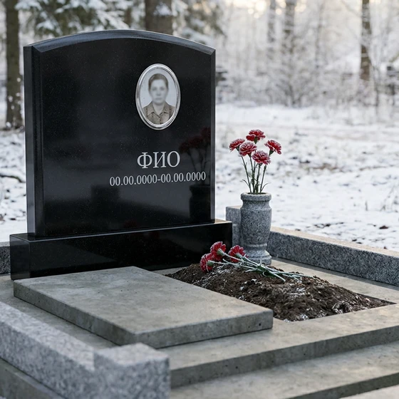 Памятник из полимера в форме арки