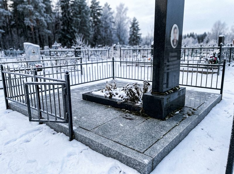 Благоустройство могилы в Тюмени — пример 4